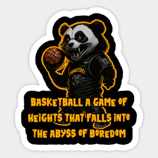 Hater Panda hates Basketball Sticker